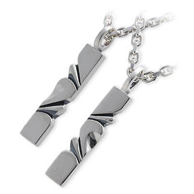 M'S COLLECTION シルバーペアネックレス