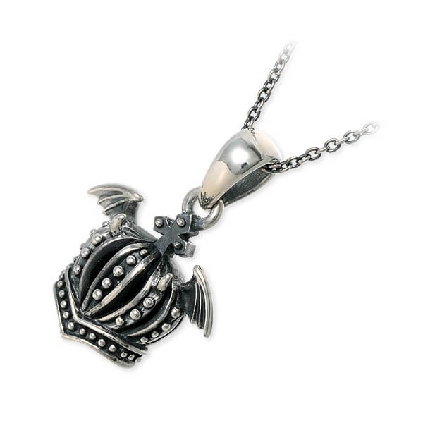 MATERIAL CROWN シルバーネックレス