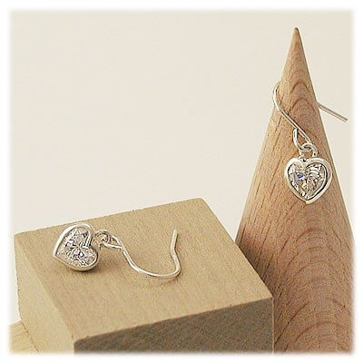 M・Heart シルバーフックピアス