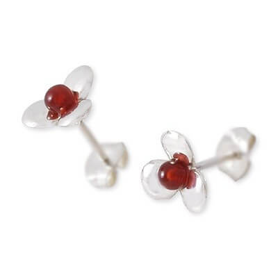 M・Heart シルバースタッドピアス