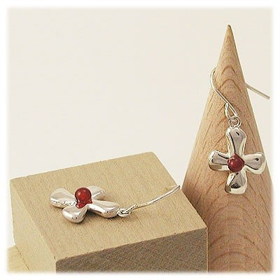 M・Heart シルバーフックピアス