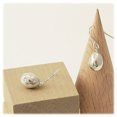 M・Heart シルバーフックピアス