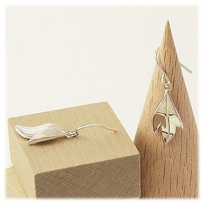 M・Heart シルバーフックピアス