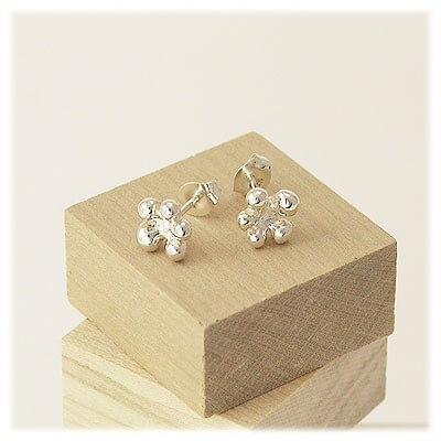 M・Heart シルバースタッドピアス