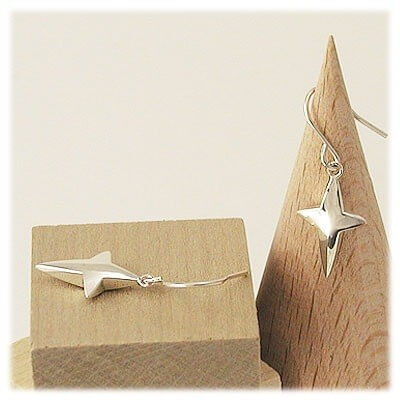 M・Heart シルバーフックピアス