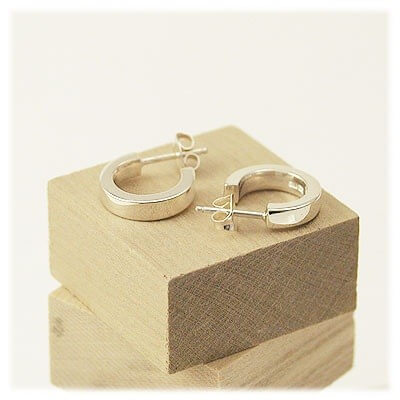 M・Heart シルバーフックピアス