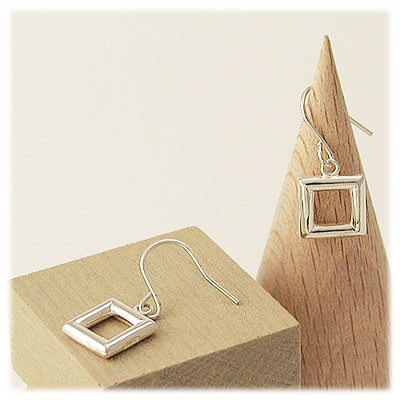 M・Heart シルバーフックピアス