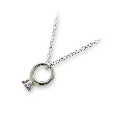 M・Heart シルバーネックレス