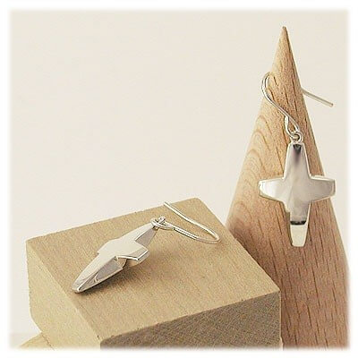 M・Heart シルバーフックピアス