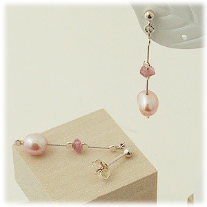 M・Heart シルバースタッドピアス