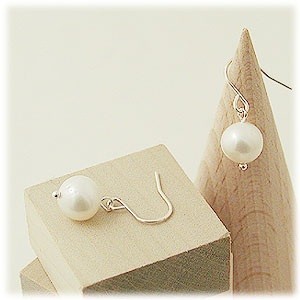 M・Heart シルバーフックピアス