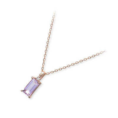 MU-RA ピンクゴールドネックレス