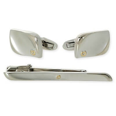 mila schon ブラスカフス&タイピンセット