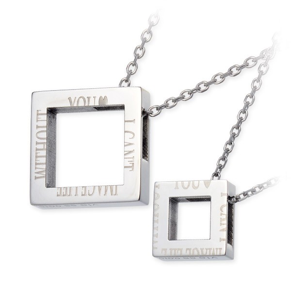 vie ペアステンレスネックレス