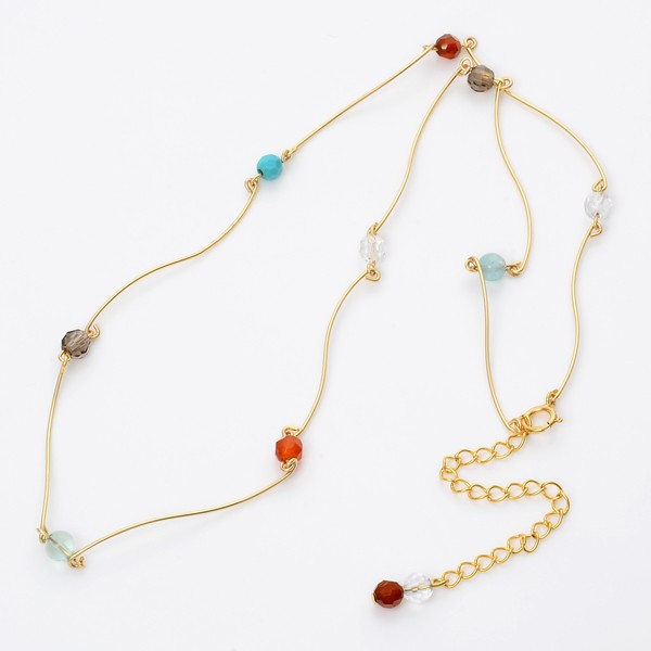 UZUOU ブラスネックレス