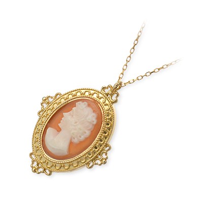 Victorina イエローゴールドネックレス