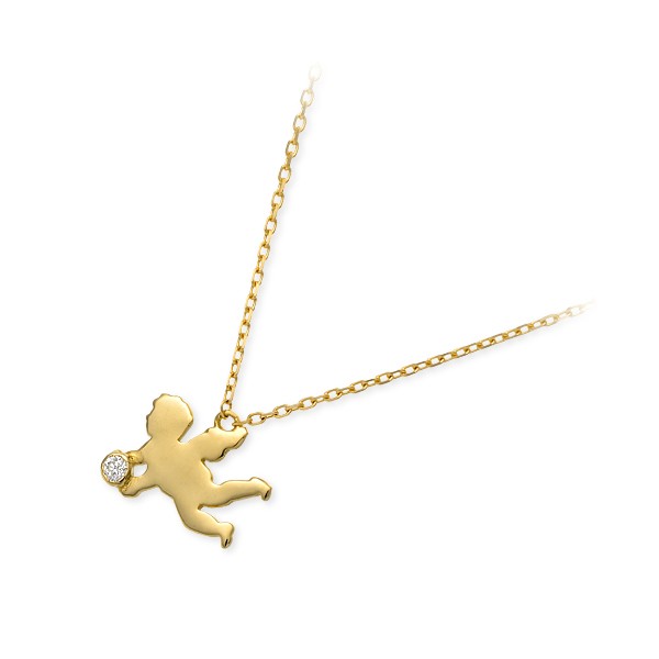 Victorina イエローゴールドネックレス