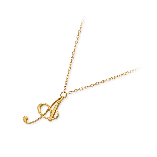 Victorina イエローゴールドネックレス