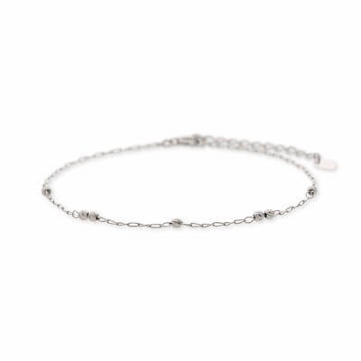 ホワイトゴールドブレスレット