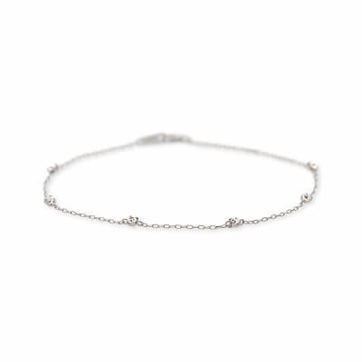 ホワイトゴールドブレスレット