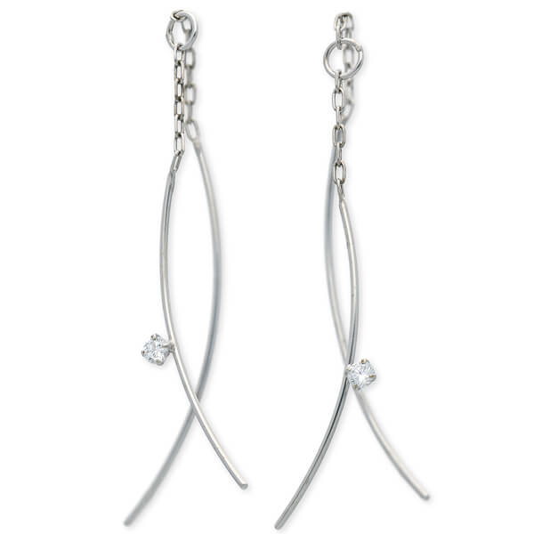 WISP ホワイトゴールドピアス