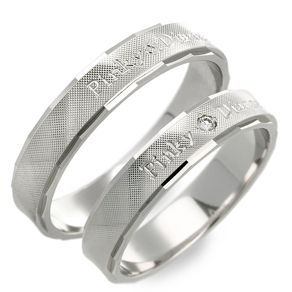 PINKY&DIANNE ホワイトゴールドマリッジリング