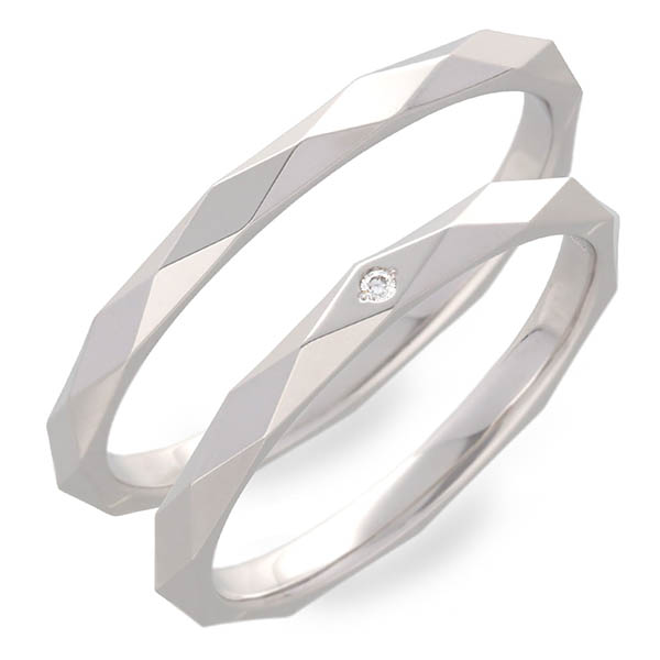 PINKY&DIANNE ホワイトゴールドマリッジリング