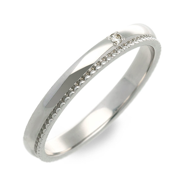 PINKY&DIANNE ホワイトゴールドマリッジリング