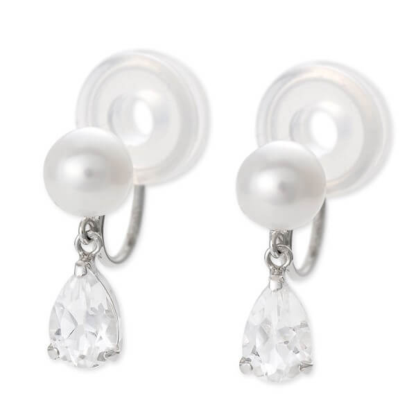 WISP ホワイトゴールドイヤリング