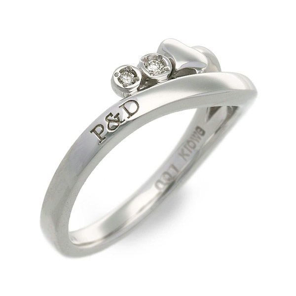 PINKY&DIANNE ホワイトゴールドリング