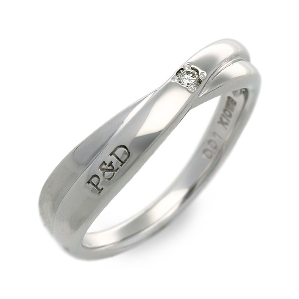 PINKY&DIANNE ホワイトゴールドリング