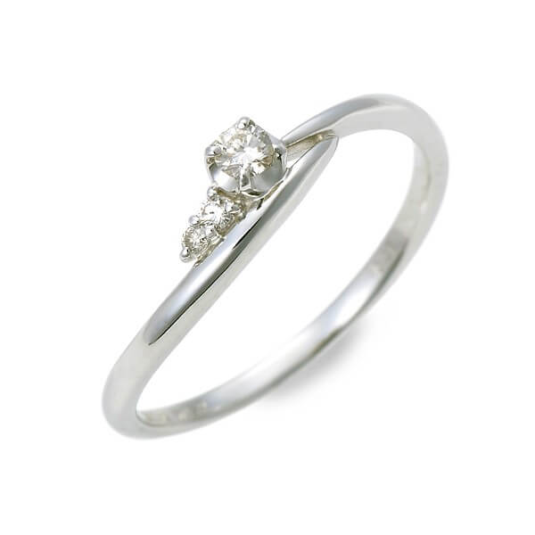 WISP レディース ホワイトゴールドリング OFRWP20328