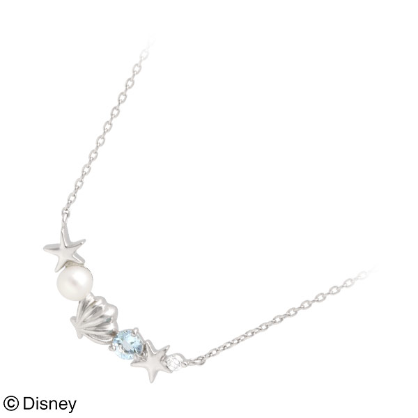 Disney ホワイトゴールドネックレス