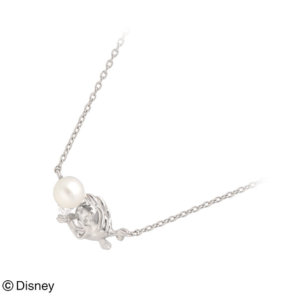 Disney ホワイトゴールドネックレス