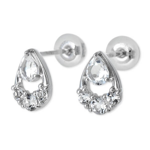 PINKY&DIANNE ホワイトゴールドピアス