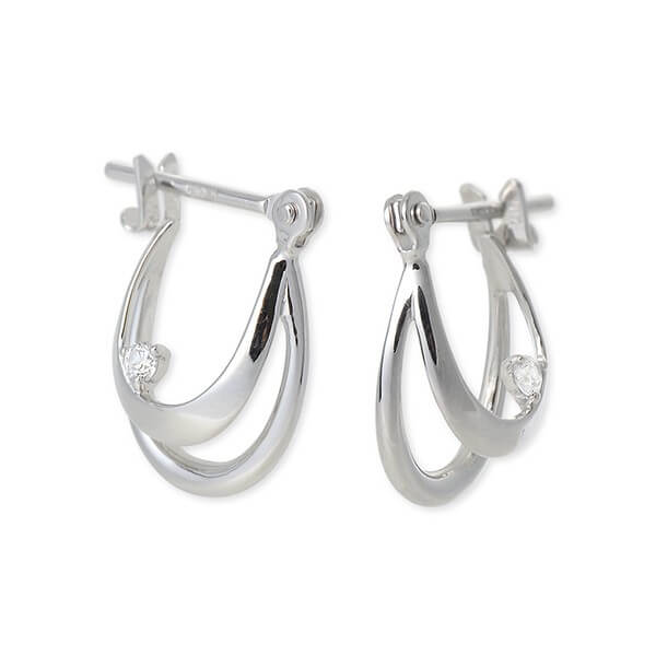 PINKY&DIANNE ホワイトゴールドピアス