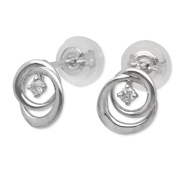 PINKY&DIANNE ホワイトゴールドピアス