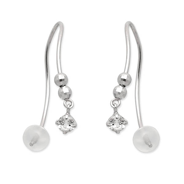 PINKY&DIANNE ホワイトゴールドピアス