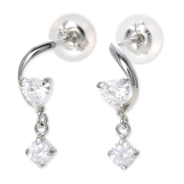 WISP ホワイトゴールドピアス