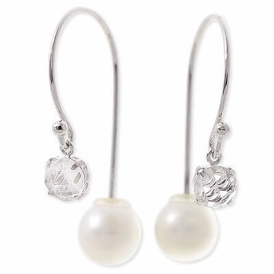 WISP ホワイトゴールドピアス