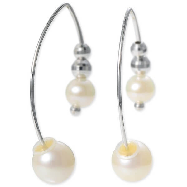 WISP ホワイトゴールドピアス