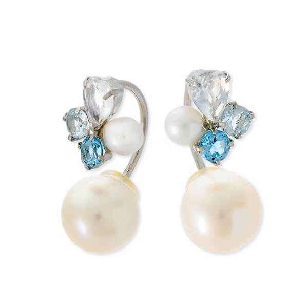 WISP ホワイトゴールドピアス