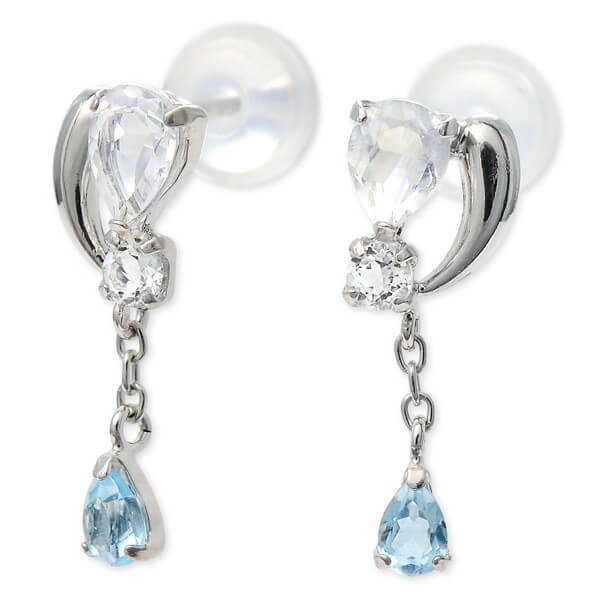 WISP ホワイトゴールドピアス