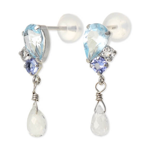 WISP ホワイトゴールドピアス