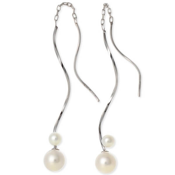 WISP ホワイトゴールドピアス