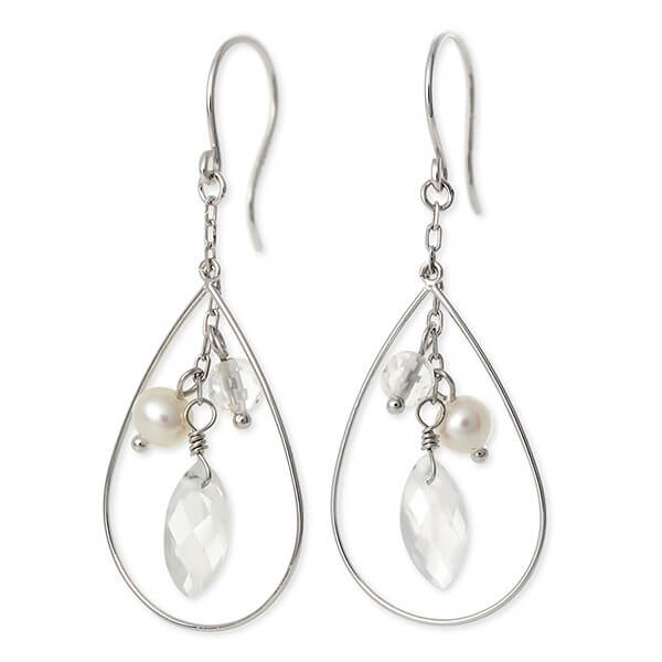 WISP ホワイトゴールドピアス