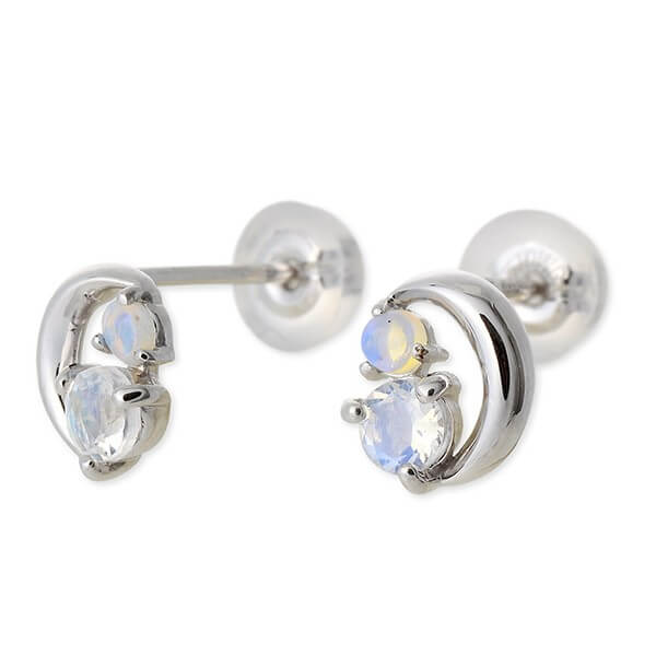 WISP ホワイトゴールドピアス