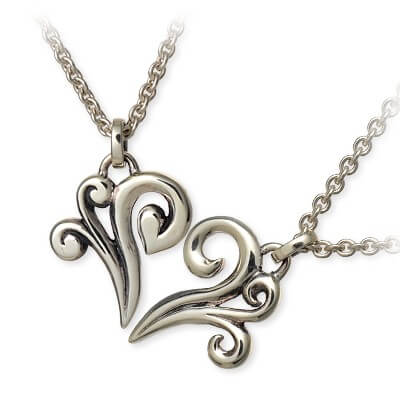 Magische Vissen シルバーペアネックレス