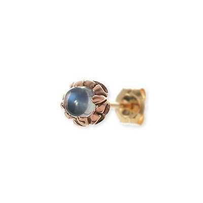 Magische Vissen ピンクゴールドスタッドピアス