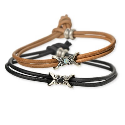Magische Vissen レザーペアブレスレット